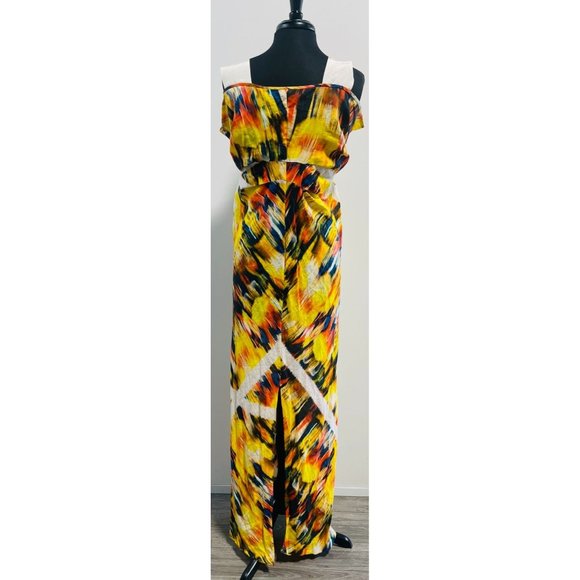 Zero + Maria Cornejo Linen Blur Print Dress - Picture 3 of 5